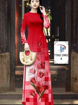 Vải Áo Dài Hoa In 3D AD TTAD2992 41